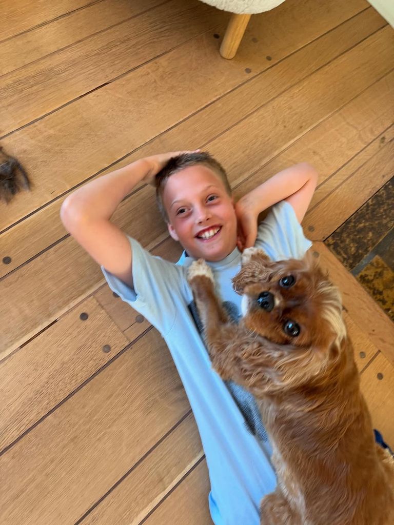 Sailor with his new 'do - which he appeared to love