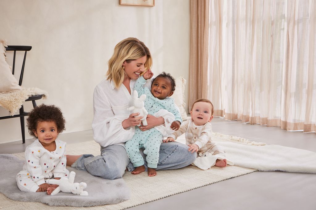 mollie king with three babies