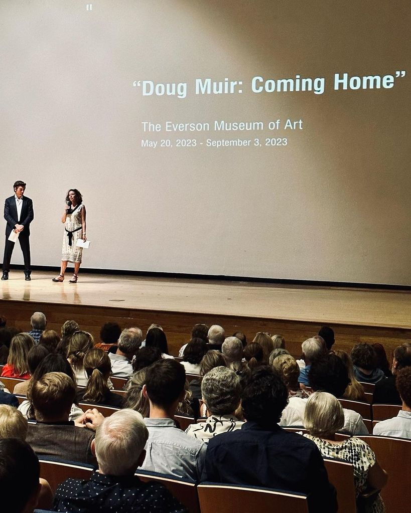 David Muir at the opening of his uncle Doug Muir's exhibition at the Everson Museum of Art, Syracuse