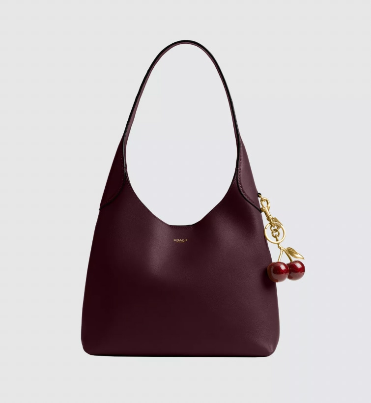 Brooklyn Shoulder 28 Bag, B4/Merlot coach