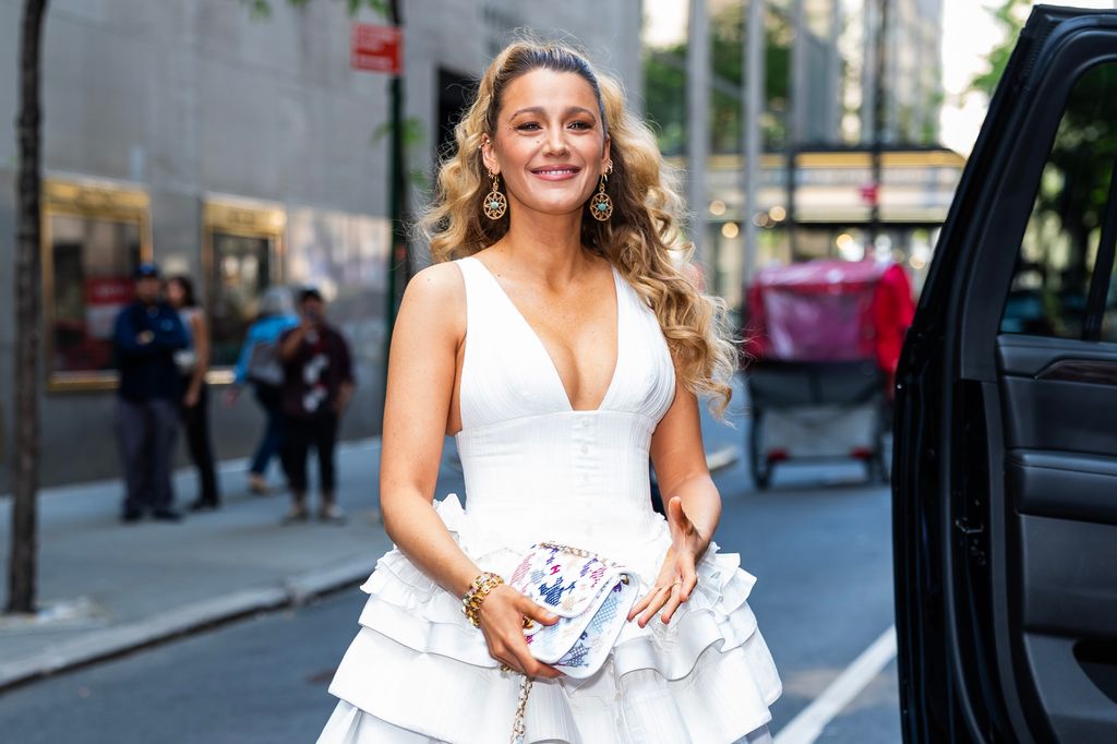 Blake Lively is seen in Midtown on May 01, 2025 in New York City.