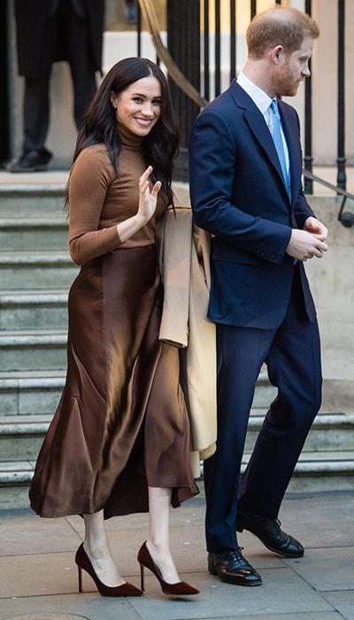 meghan markle brown outfit