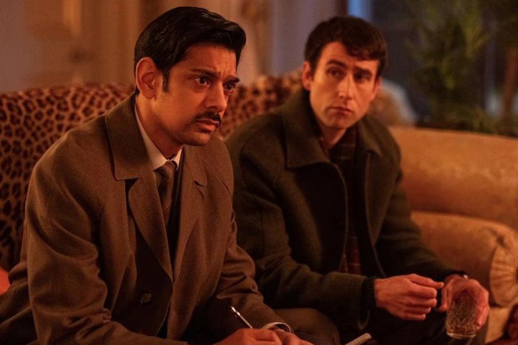 Amit Shah and Matthew Lewis in a still image from Murder Before Evensong