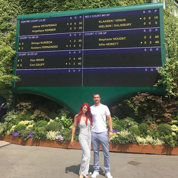 Anthony Quinlan Dianne Buswell Wimbledon