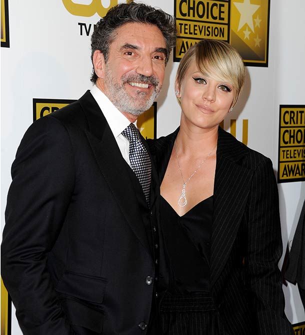 Chuck Lorre and Kaley Cuoco