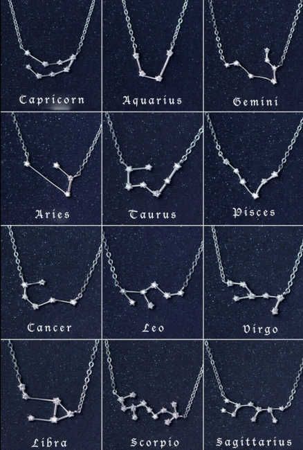 zodiac astrology gift cancer necklace etsy