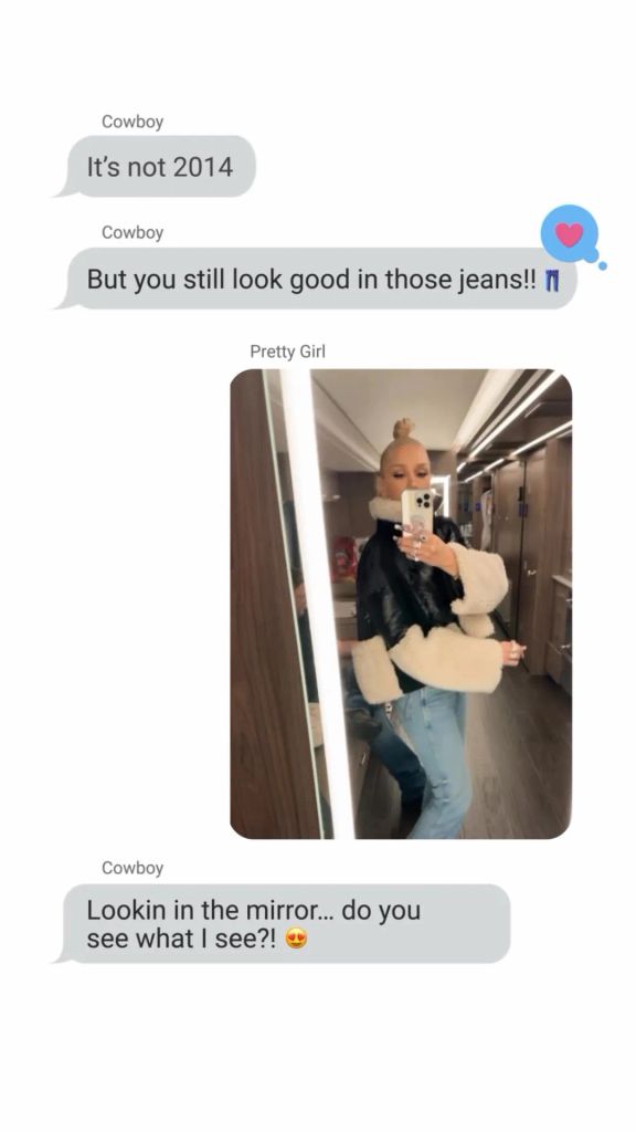 Gwen shares private text messages between her and husband Blakes