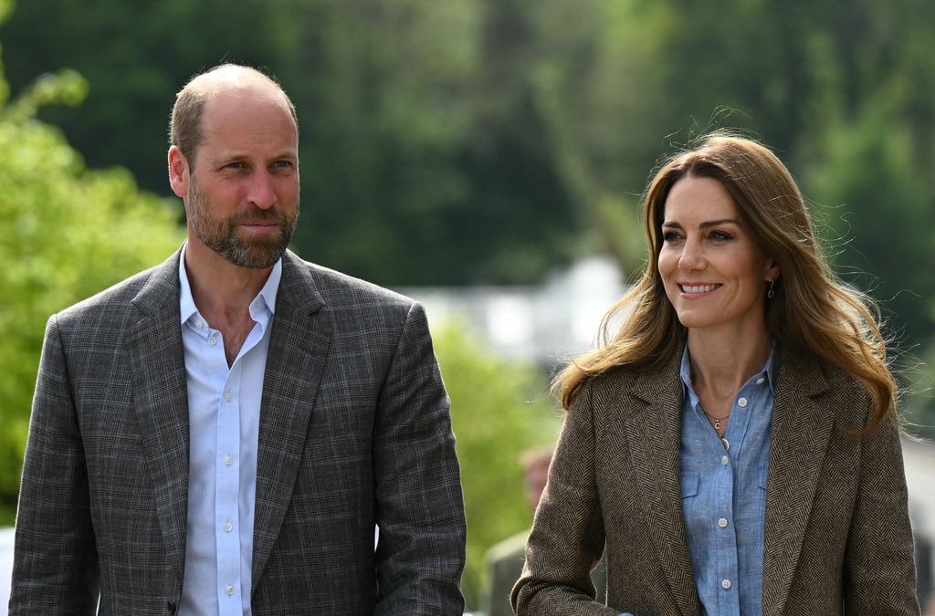 William and Kate smiling in Scotland