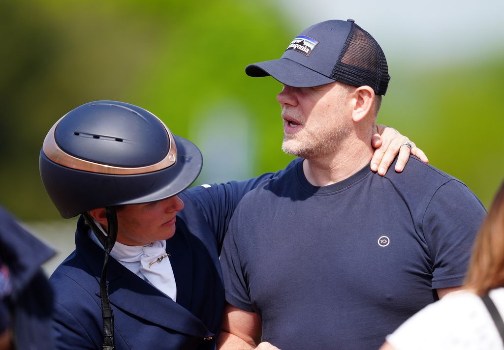 Mike supporting Zara on day two of the Badminton Horse Trials