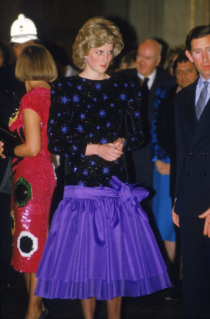 Princess Diana's ballerina-length evening dress sold at auction for a record-breaking $1,148,080 (£904,262)