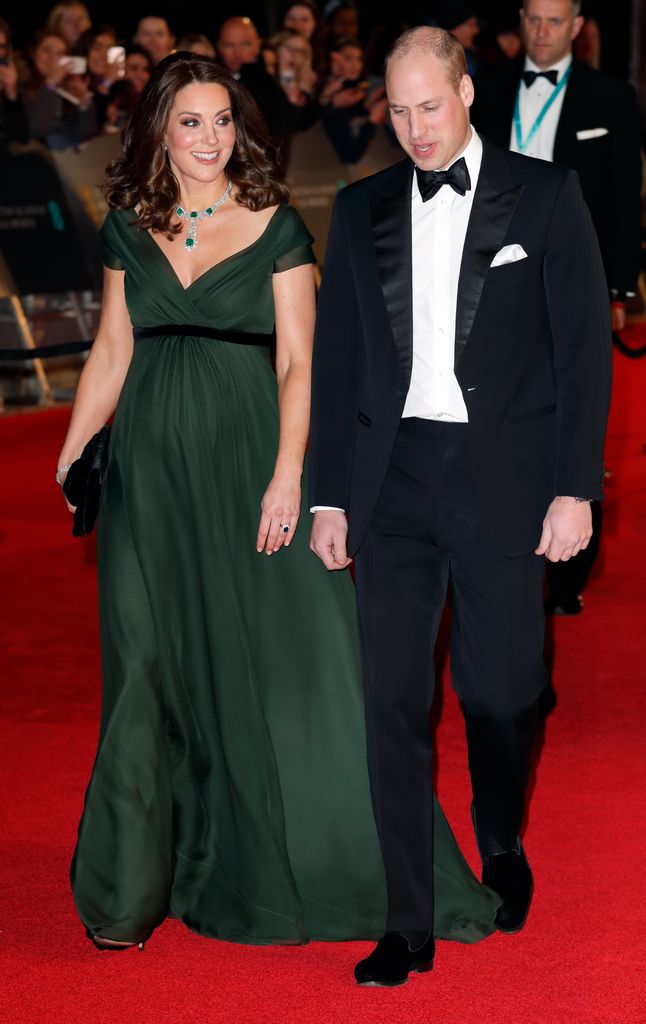 A photo of Princess Kate and Prince William on the red carpet