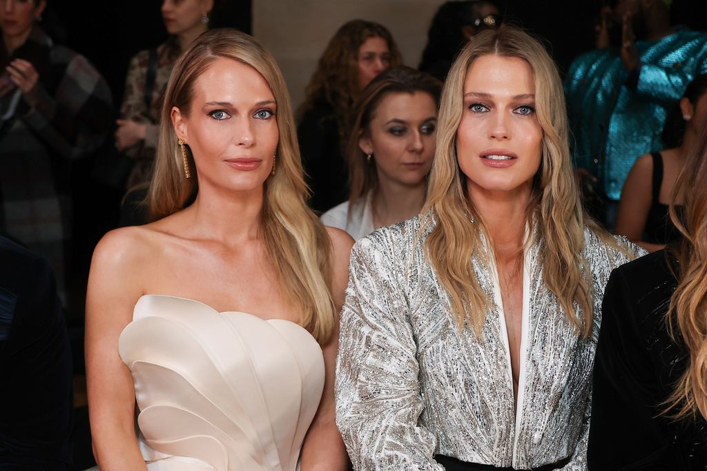 PARIS, FRANCE - JANUARY 27: (EDITORIAL USE ONLY - For Non-Editorial use please seek approval from Fashion House) Eliza Spencer and Amelia Spencer attend the Gaurav Gupta Haute Couture Week Spring/Summer 2026 show as part of Paris Fashion Week on January 27, 2026 in Paris, France. (Photo by Antoine Flament/Getty Images)
