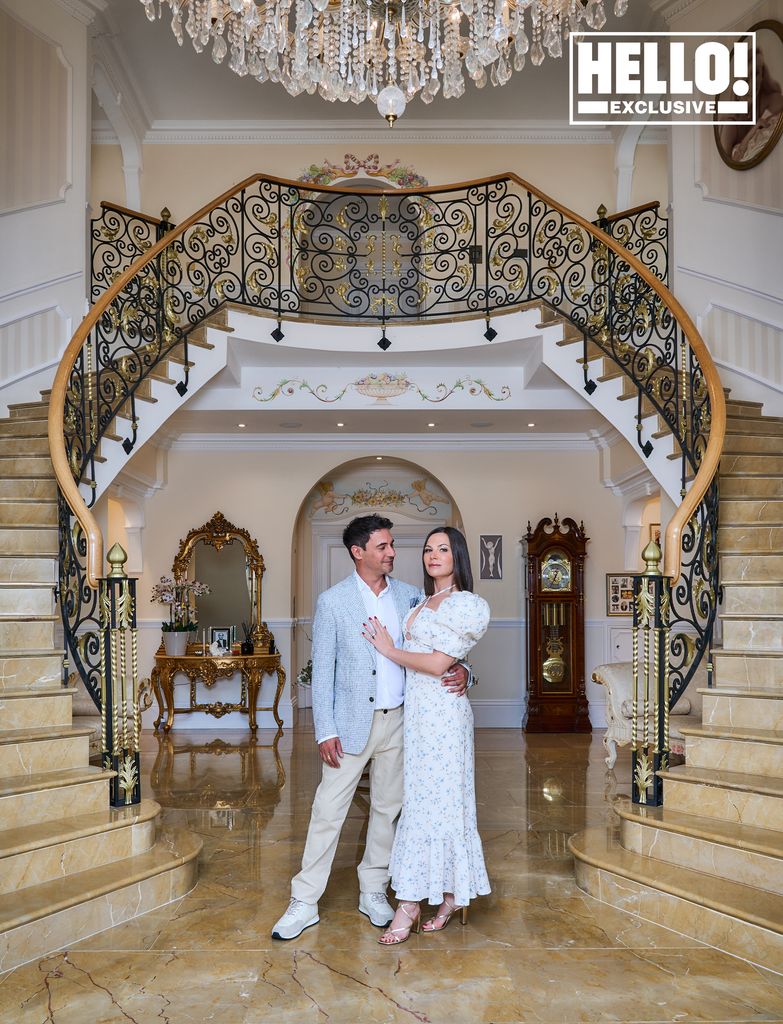 Pierre and Lilia Mascolo's grand entrance at Surrey home Summerdown Manor