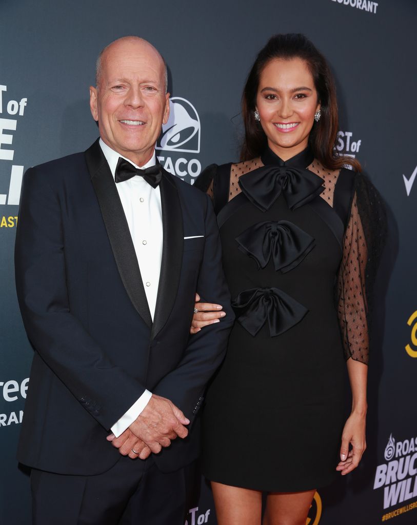 Bruce Willis and Emma Heming on the red carpet 