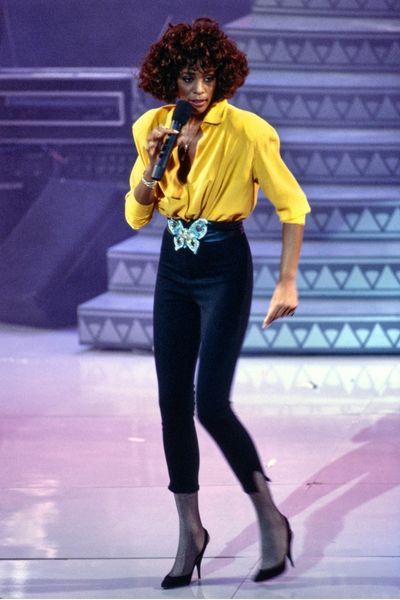 Whitney performed at the 30th annual Grammy Awards at Radio City Music Hall in New York 