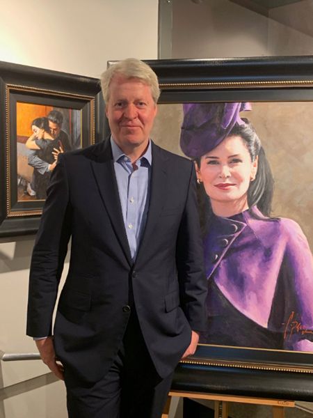 charles spencer reveals portrait of wife