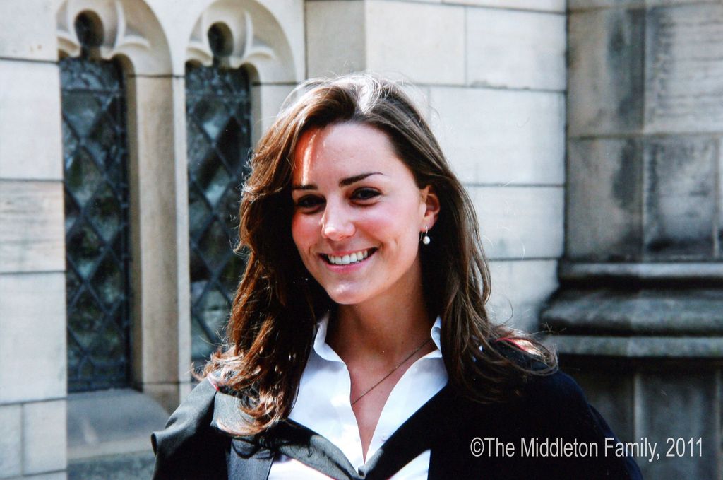 Kate Middleton on her graduation day, St. Andrews University, June 2005