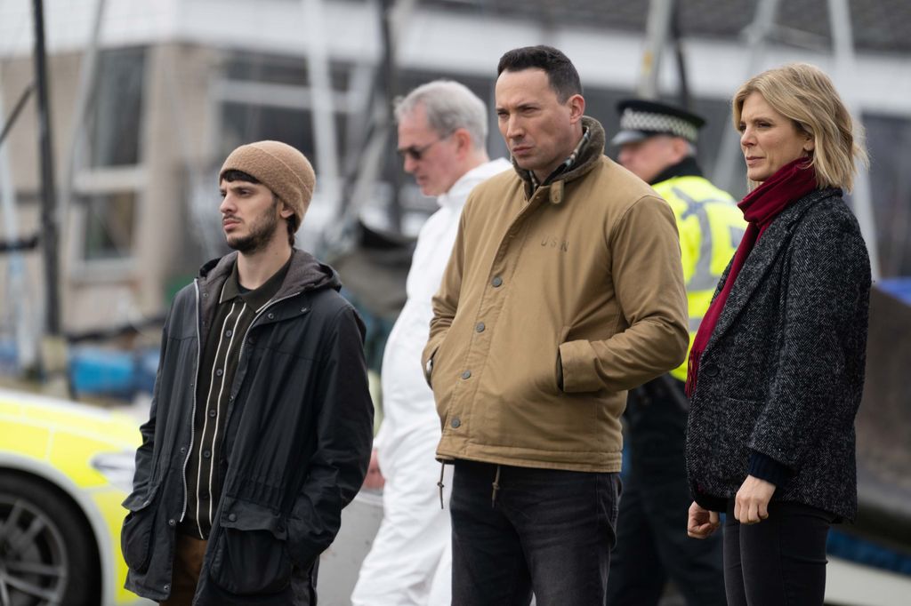 Alastair Michael, David Caves and Emilia Fox in Silent Witness