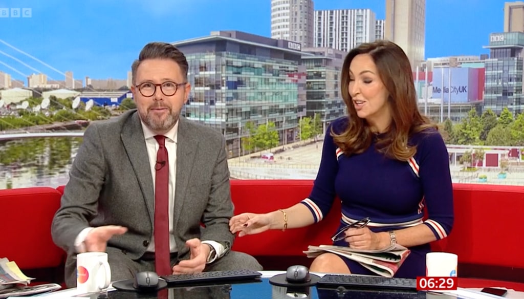 Sally Nugent and Jon Kay on BBC Breakfast