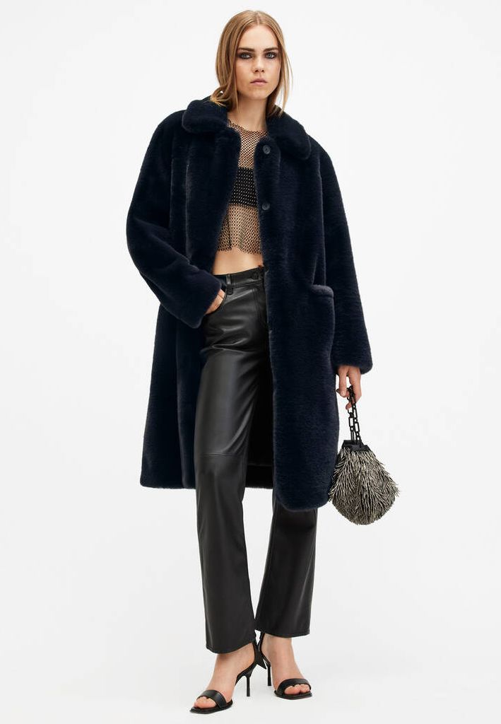 AllSaints faux fur coat