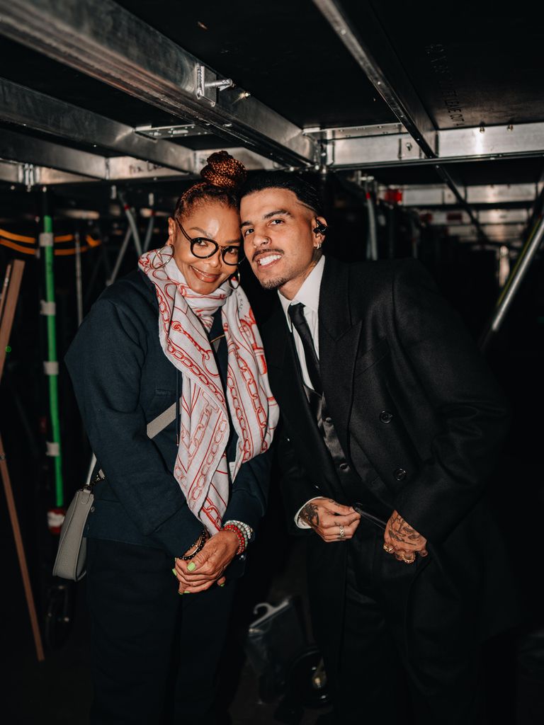 Janet Jackson and Rauw Alejandro ahead of his London show on Tuesday