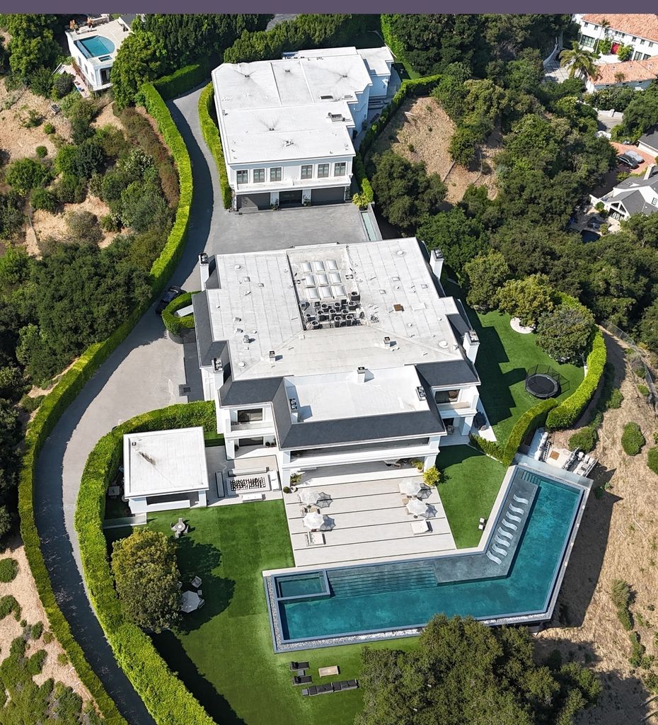 Ben Affleck and Jennifer Lopez's spectacular marital home is pictured on the day they put it up for sale $68 million. The then newlyweds bought the spectacular 12-bed 24-bath home in May 2023 for $60,850,000. It is now officially listed amid speculation their two-year union is on the rocks.