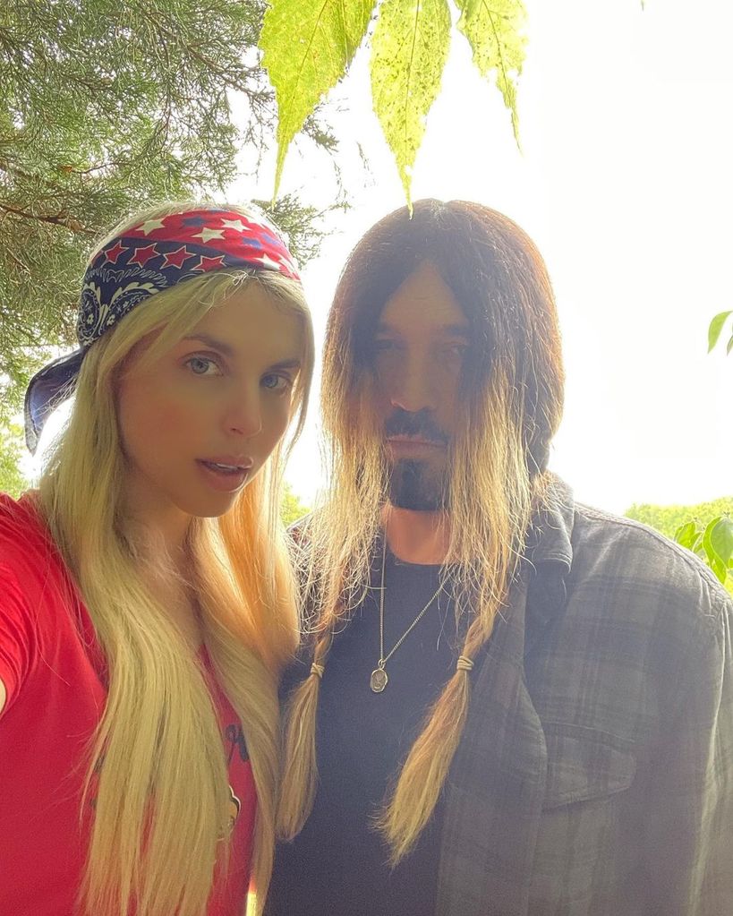 Billy Ray Cyrus with his wife Firerose in a selfie shared on Instagram