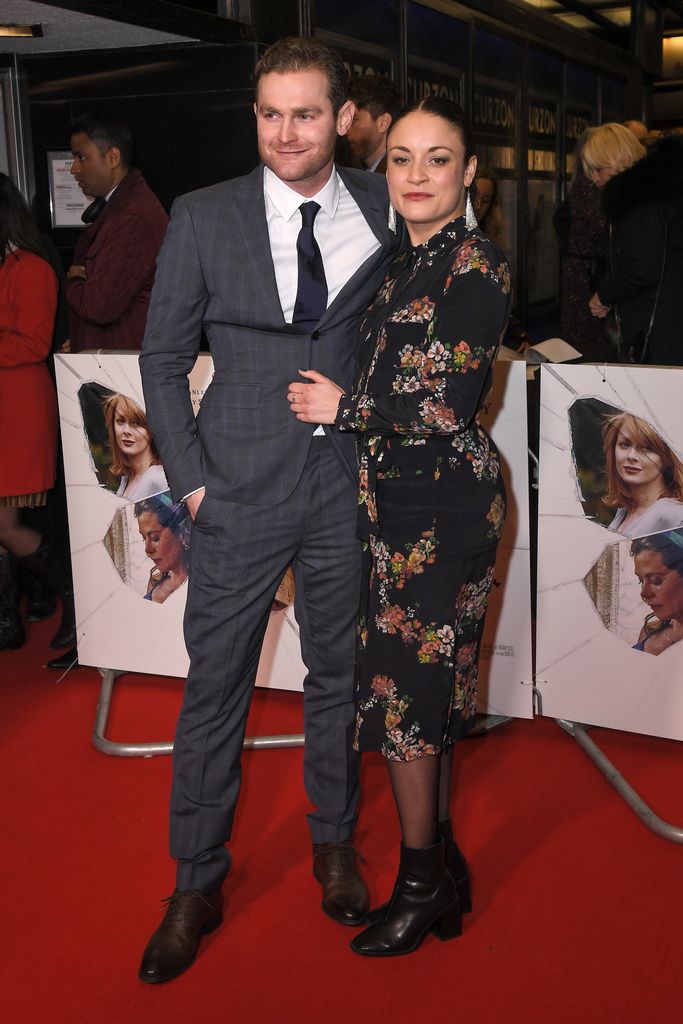 Mark Stanley and Rochenda Sandall at the Sulphur And White film premiere in London