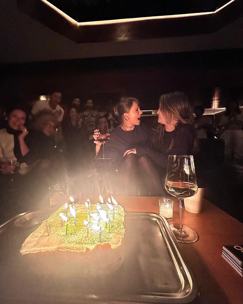 Selena and Taylor celebrating Taylor's 34th birthday