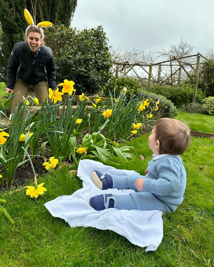 Princess Beatrice wore bunny ears to amuse her nephew Ernest at Easter