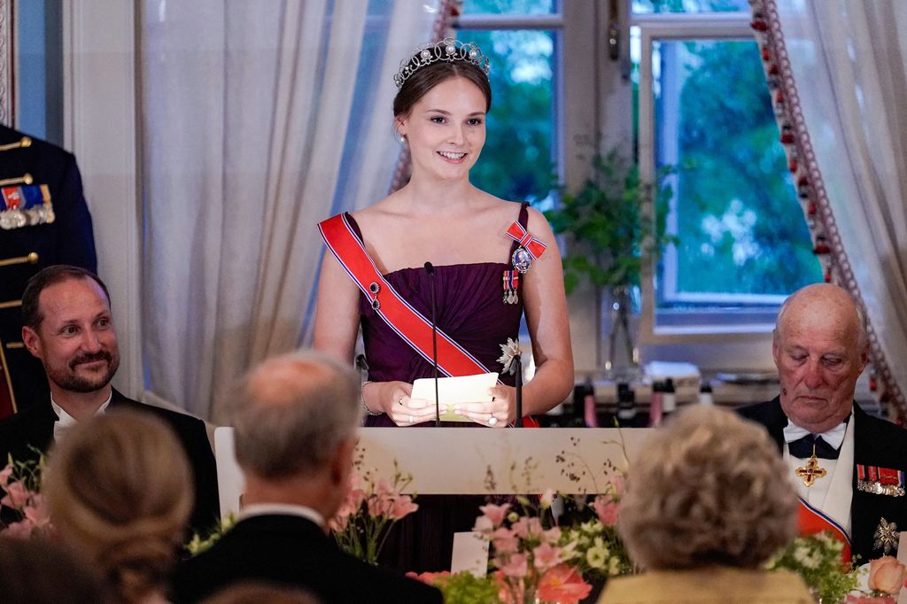 Princess Ingrid Alexandra gives a speech on 18th birthday