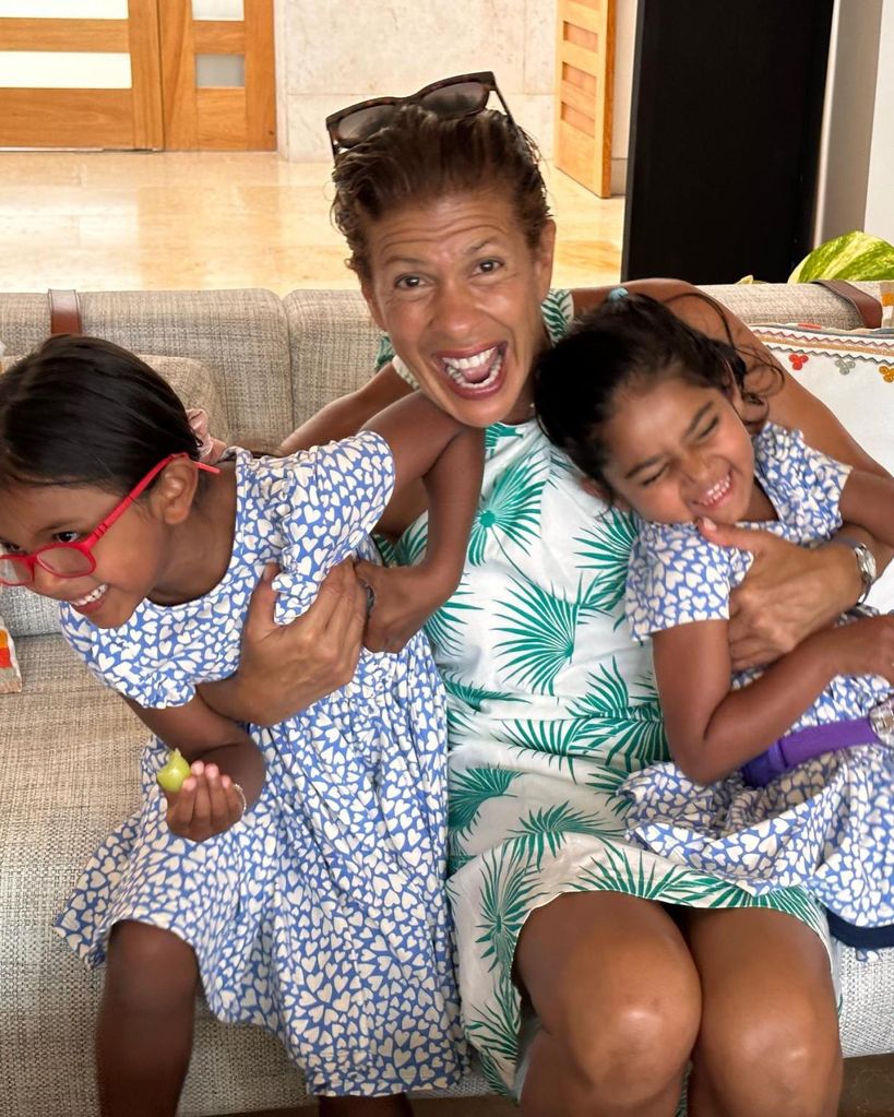 Hoda with her daughters