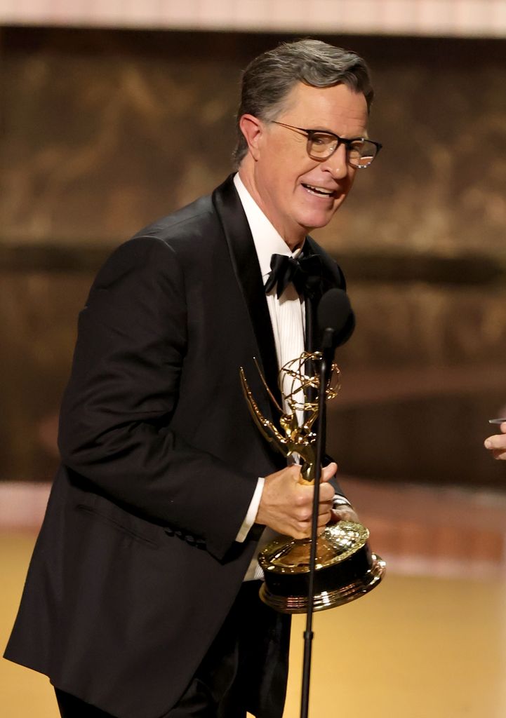 Stephen Colbert's emotional tribute to late assistant at the Emmys who