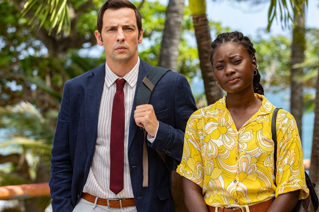 Ralf Little and Shantol Jackson play DI Neville and Naomi Thomas in Death in Paradise