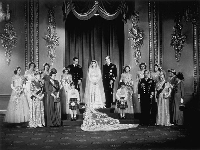 Princess Elizabeth philip wedding family