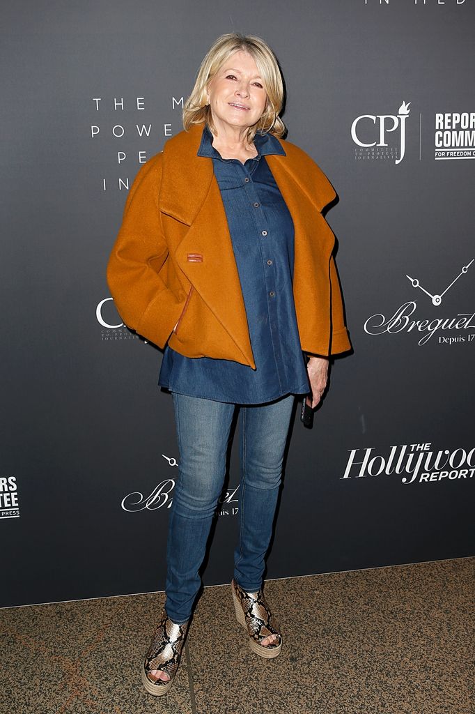 photo of martha stewart wearing jeans