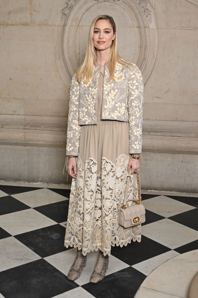 PARIS, FRANCE - JANUARY 22: (EDITORIAL USE ONLY - For Non-Editorial use please seek approval from Fashion House) Beatrice Borromeo  attends the Christian Dior Haute Couture Spring/Summer 2024 show as part of Paris Fashion Week  on January 22, 2024 in Paris, France. (Photo by Stephane Cardinale - Corbis/Corbis via Getty Images)