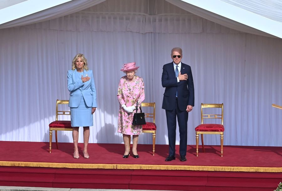 queen bidens national anthem