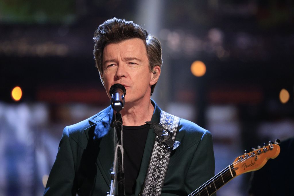 Rick Astley performing on Strictly Come Dancing