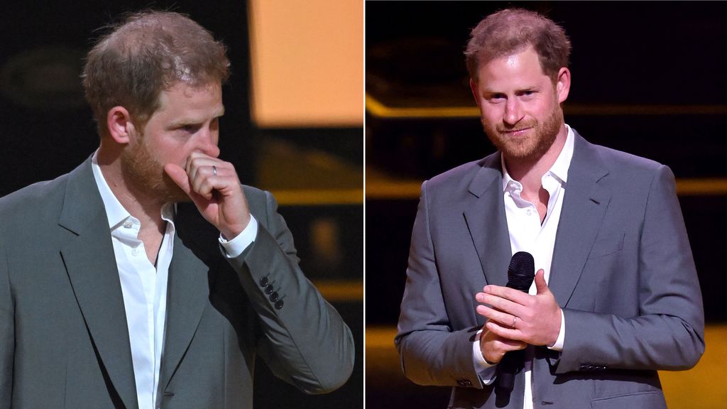 The Duke fought back tears as he spoke on stage during the Invictus Games The Hague 2020 Opening Ceremony at Zuiderpark 