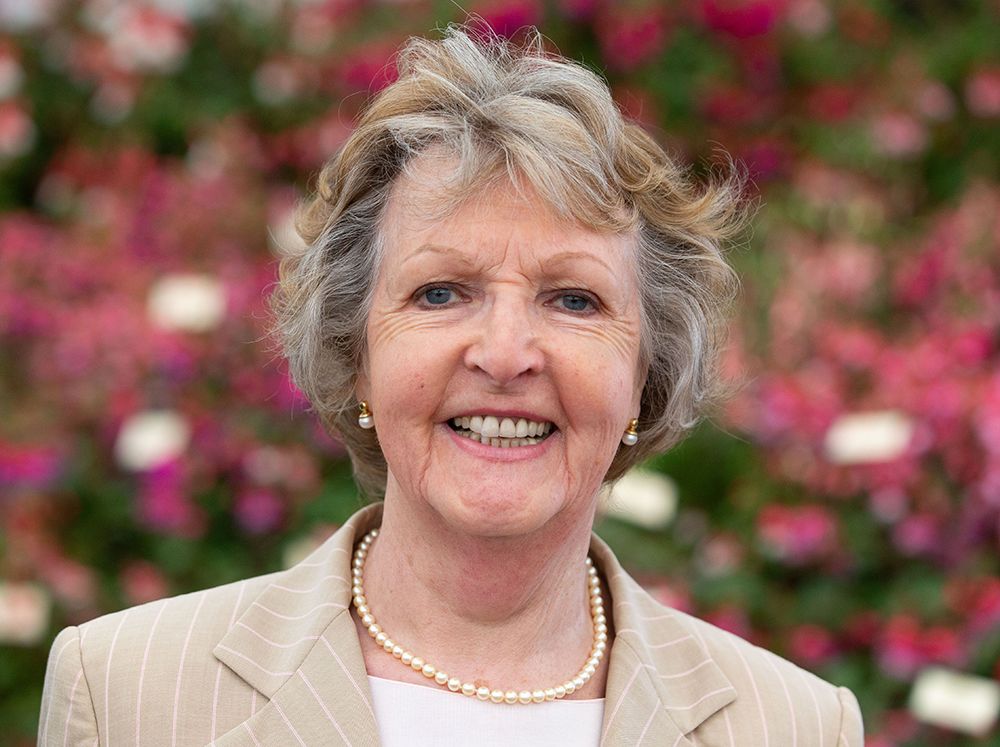 Close up of Penelope Keith