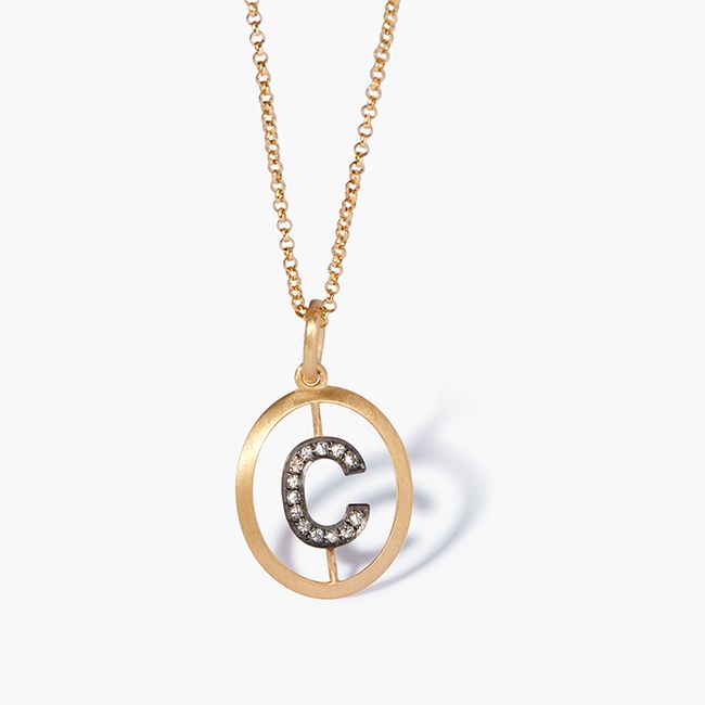 annoushka initial c necklace