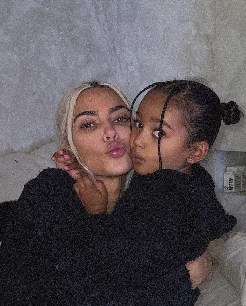 Kim Kardashian and her daughter Chicago 