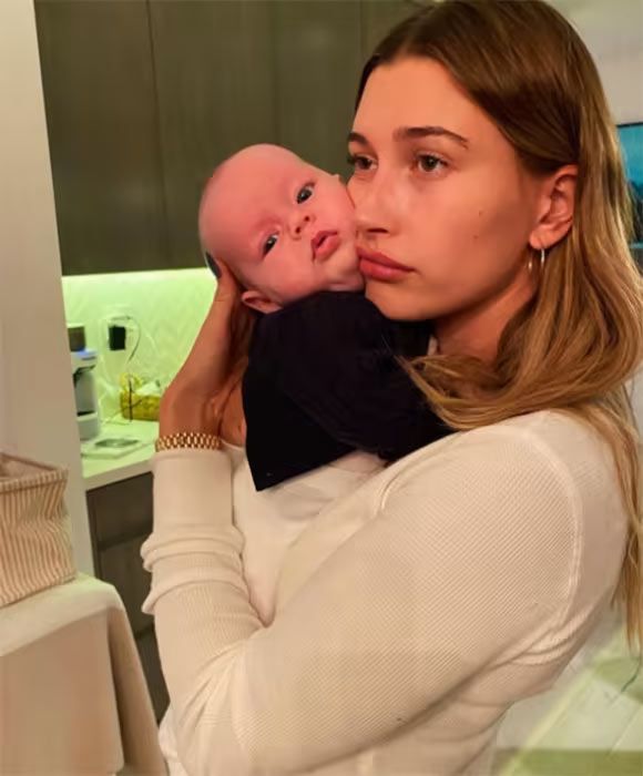 Hailey Bieber’s fans are losing it over new baby photos with husband