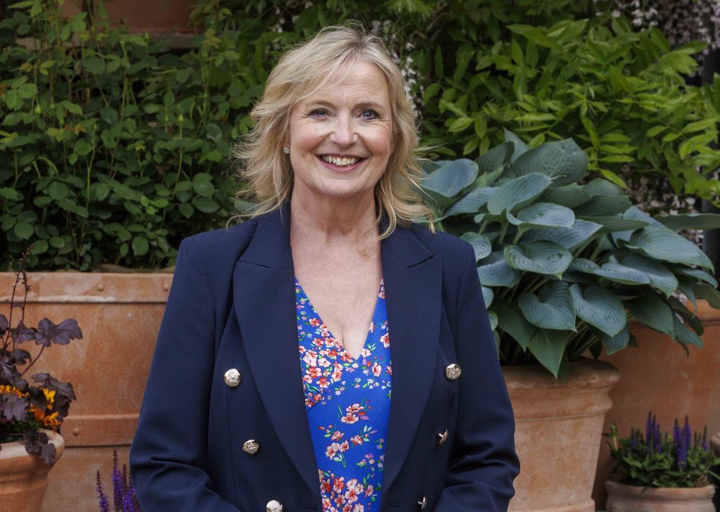 Carol Kirkwood at Chelsea Flower Show Press Day on 23 May 2022