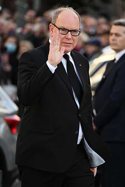 Prince Albert of Monaco attends King Constantines funeral