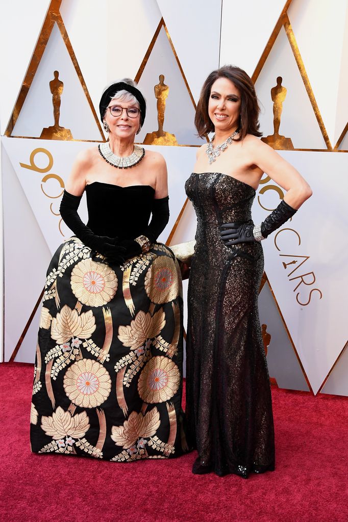 Rita Moreno and daughter Fernanda Luisa Gordon attend the 90th Annual Academy Awards at Hollywood & Highland Center on March 4, 2018 in Hollywood, California