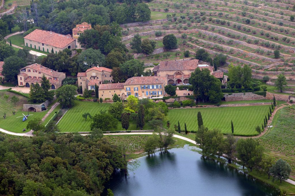 The couple co-owned Chateau Miraval, a winery in the south of France