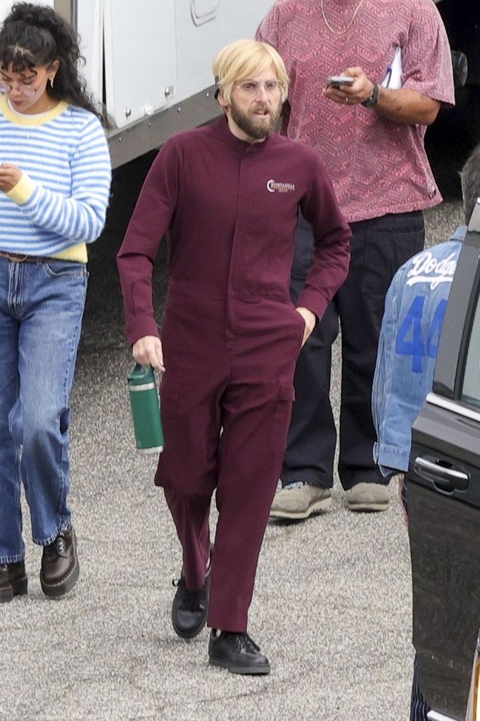 jonah hill purple jumpsuit