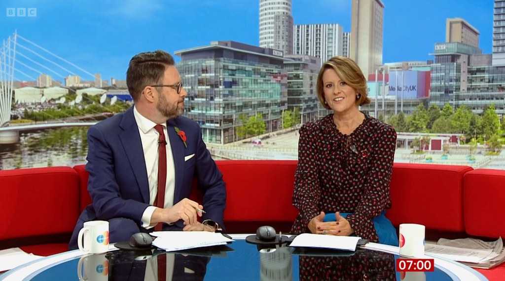 Jon Kay and Sarah Campbell on BBC Breakfast